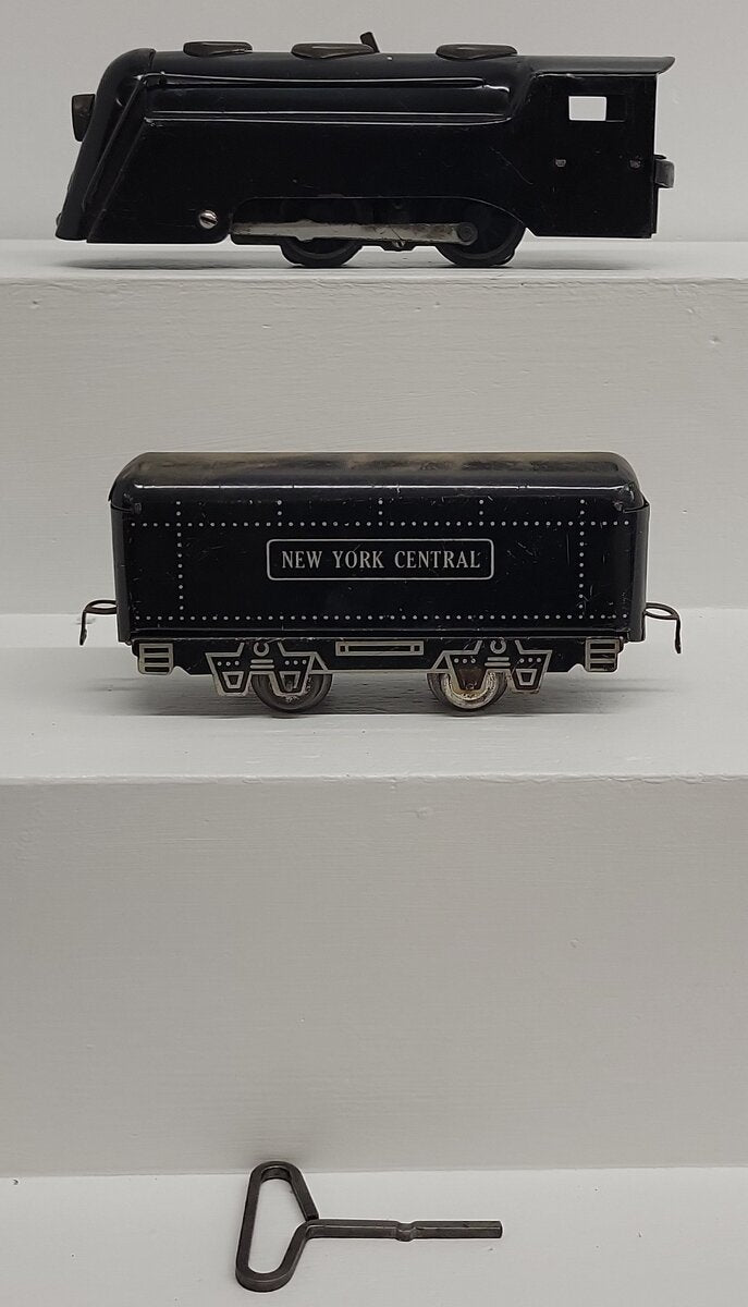 Marx O Gauge Vintage Commodore Vanderbilt Locomotive #232 and Tender VG