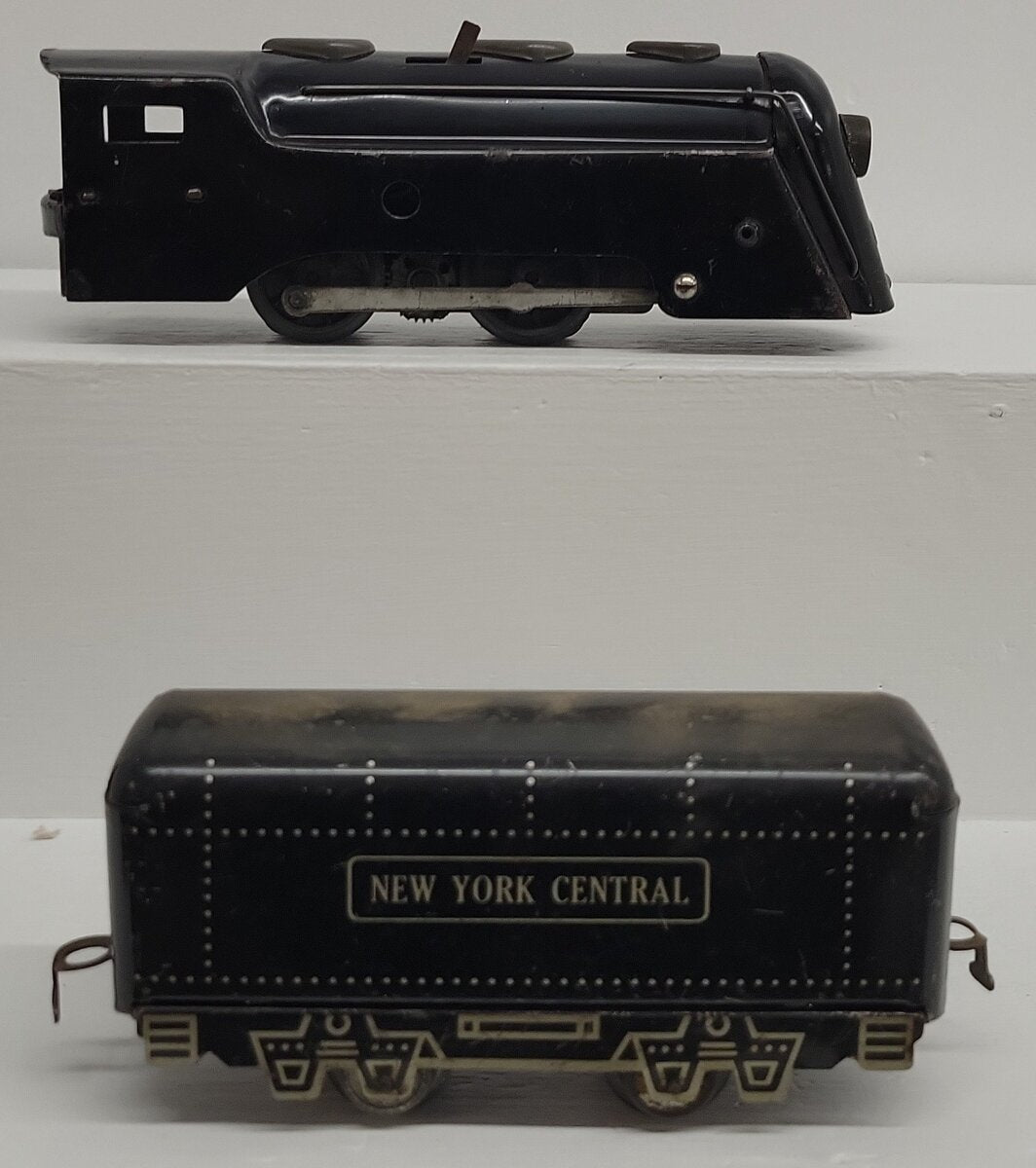 Marx O Gauge Vintage Commodore Vanderbilt Locomotive #232 and Tender VG