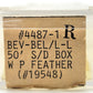 BevBel 4487-1 N Scale Western Pacific "Rides Like a Feather" Box Car #19548 LN/Box
