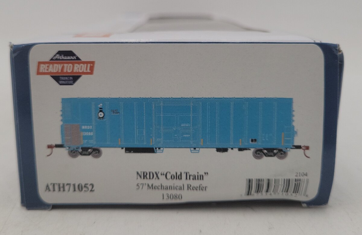 Athearn 71052 HO NRDX/Cold RTR 57' PCF Mechanical Reefer #13080 EX/Box
