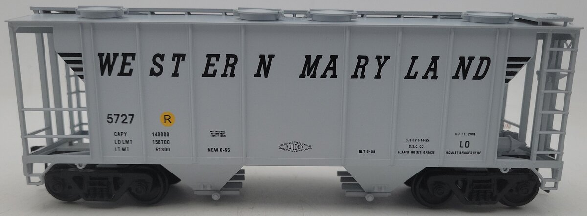 Weaver O Scale Western Maryland PS-2 Covered Hopper #5727 (2-Rail) EX/Box
