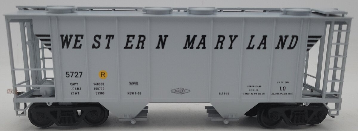 Weaver O Scale Western Maryland PS-2 Covered Hopper #5727 (2-Rail) EX/Box
