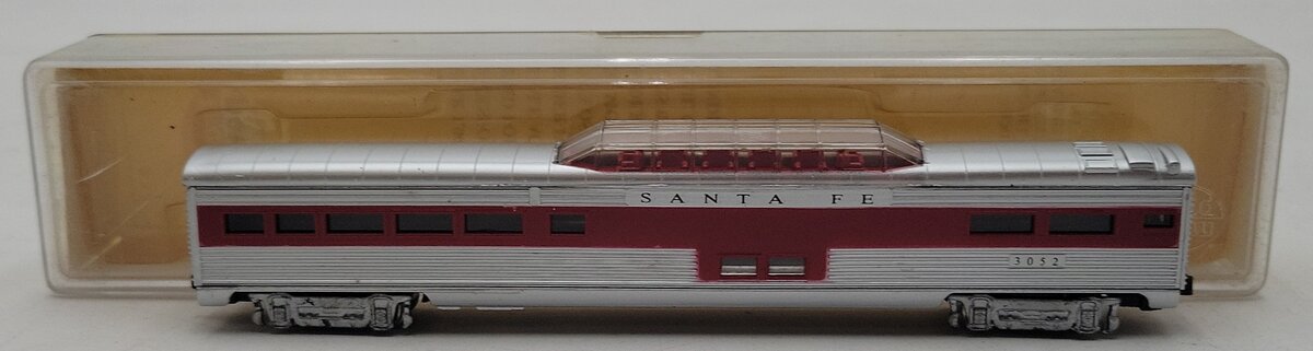Model Power 3052 N Scale Santa Fe 75' Streamline Vista Dome #3052 LN/Box
