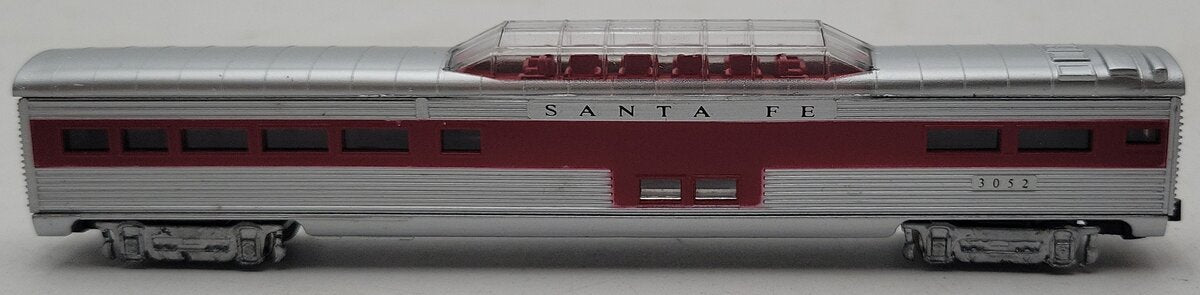 Model Power 3052 N Scale Santa Fe 75' Streamline Vista Dome #3052 LN/Box