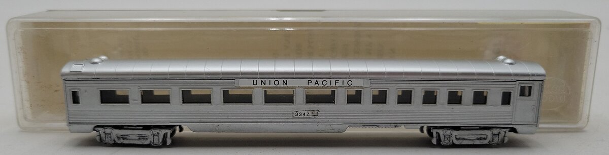 Model Power 3031 N Scale Union Pacific 75' Streamline Coach #3347 EX/Box