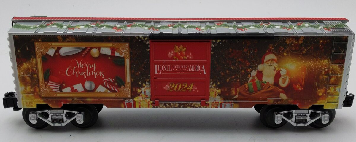 Lionel 2401570 O Gauge Lionel Collectors Club of America 2024 Christmas Boxcar LN/Box