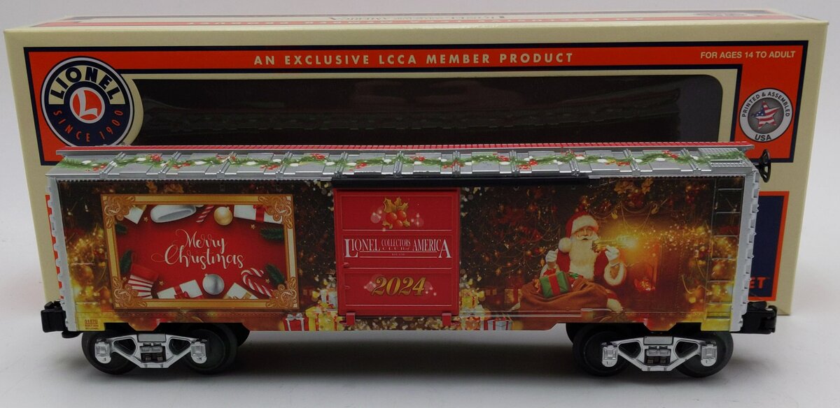 Lionel 2401570 O Gauge Lionel Collectors Club of America 2024 Christmas Boxcar LN/Box