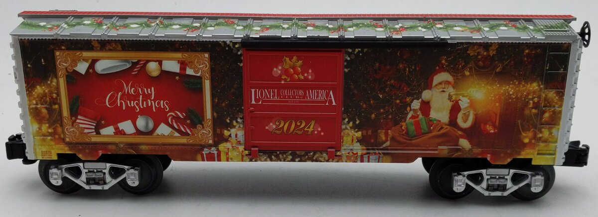 Lionel 2401570 O Gauge Lionel Collectors Club of America 2024 Christmas Boxcar LN/Box