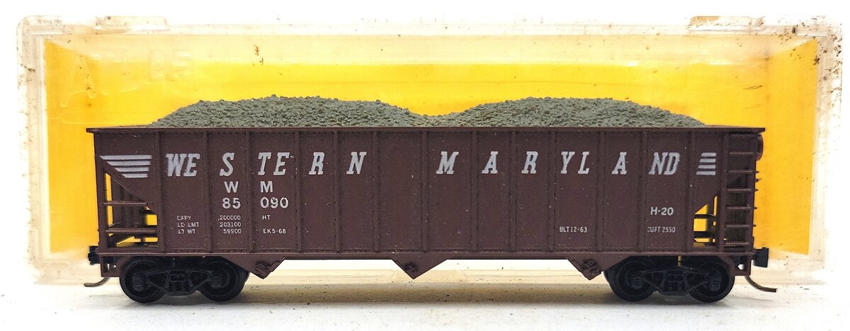 Atlas 3266 N Scale Western Maryland Hopper #85090 LN/Box