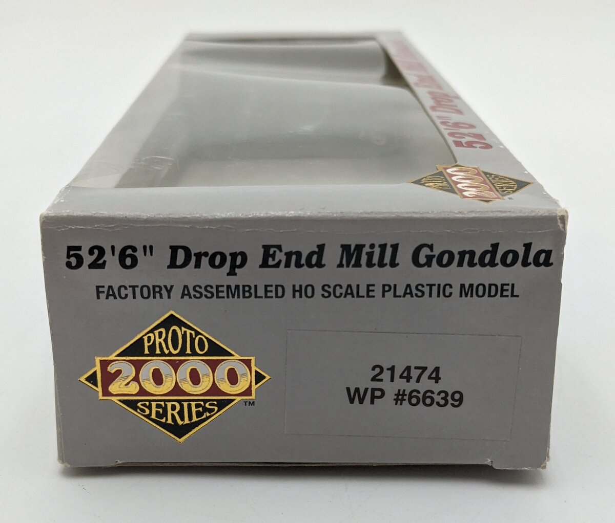 Proto 2000 21474 HO Scale Western Pacific 52'6" Drop End Mill Gondola #6639 VG/Box
