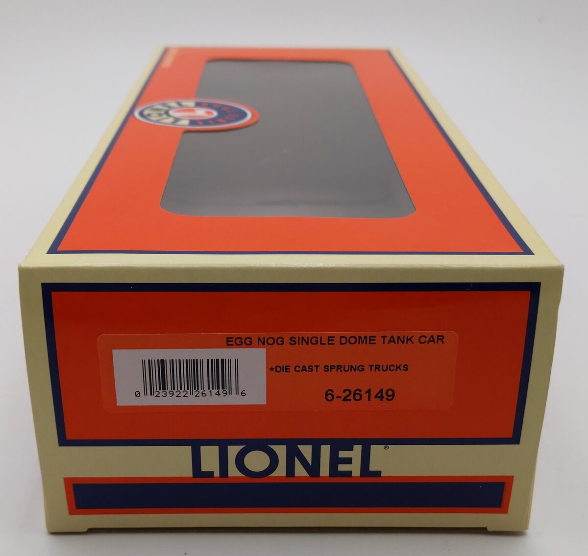 Lionel 6-26149 O Gauge Egg Nog Single Dome Tank Car EX/Box