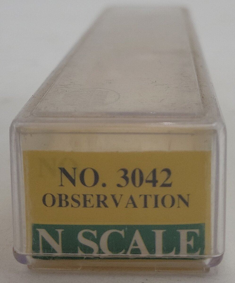 Model Power 3042 N Scale Santa Fe 75' Steamlined Observation Passenger Car #3042 LN/Box