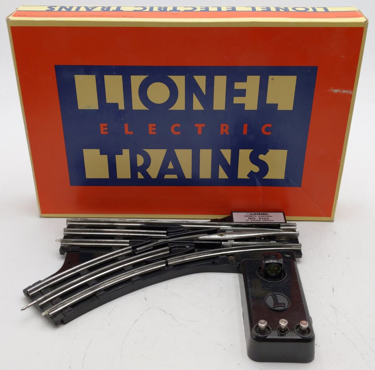 Lionel 6-5133 O Left Hand Remote Control Switch Turnout EX/Box
