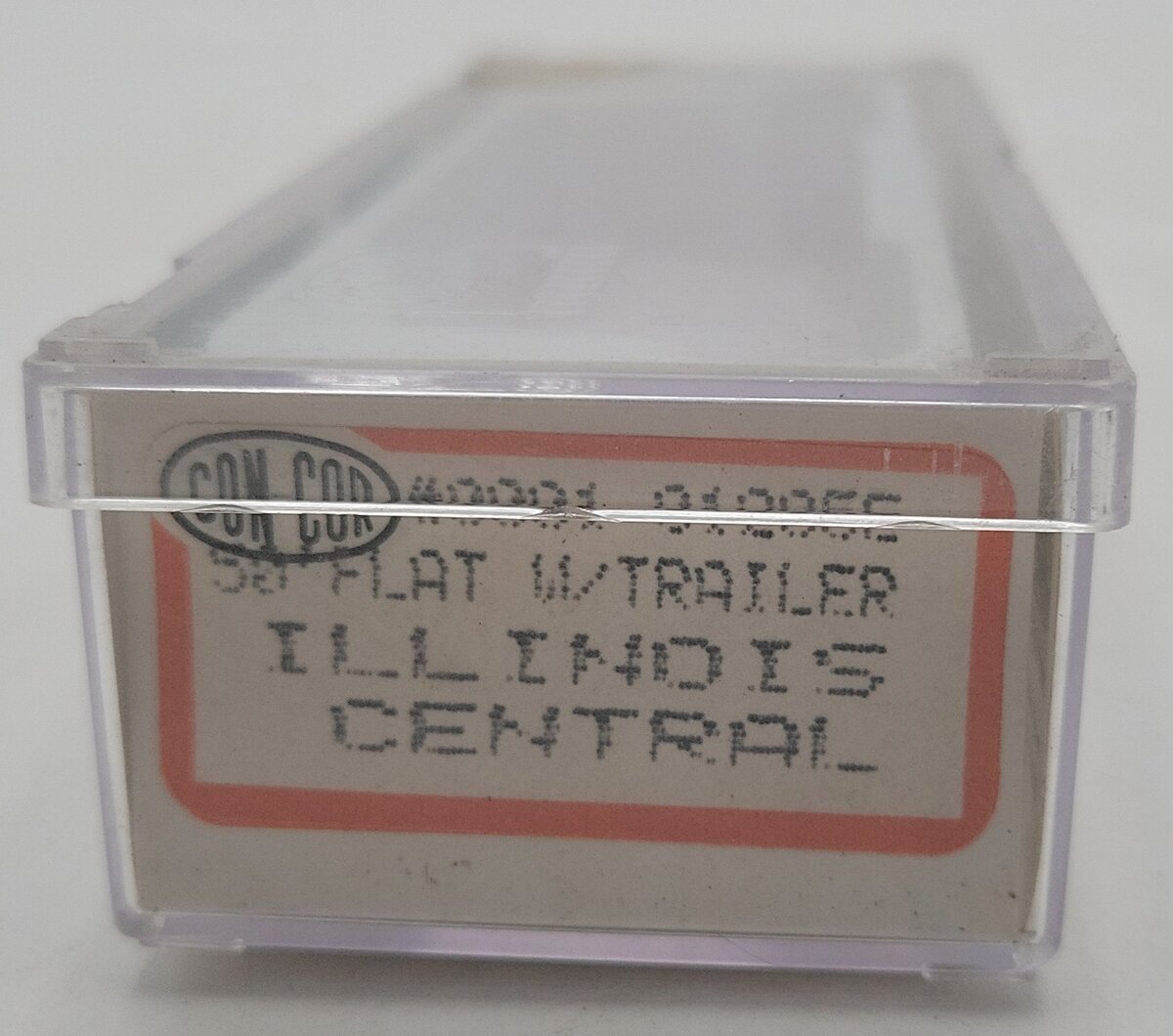 Con-Cor 0001-01205E  Illinois Central 50' Flat Car w/ Trailer #76002 EX/Box