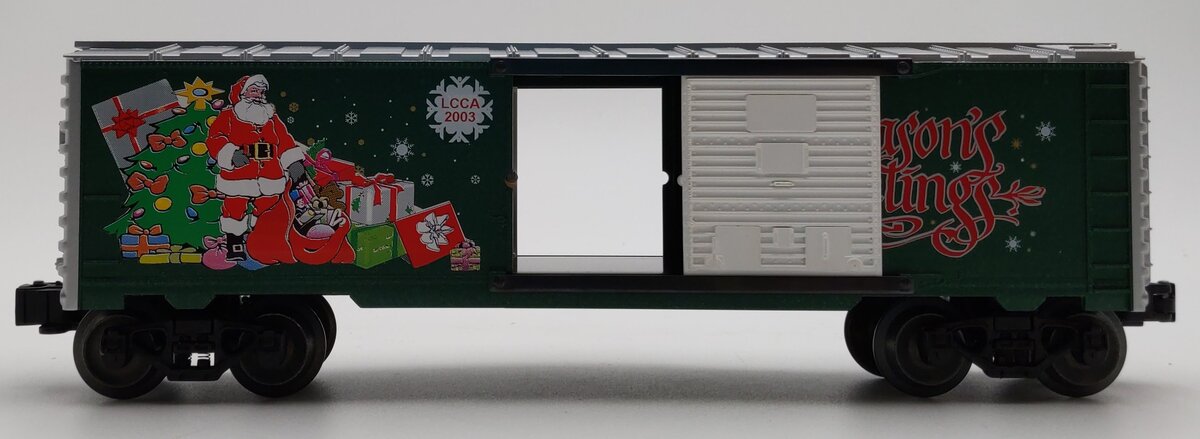 Lionel O Gauge RGS Season's Greetings LCCA 2003 Boxcar/Box