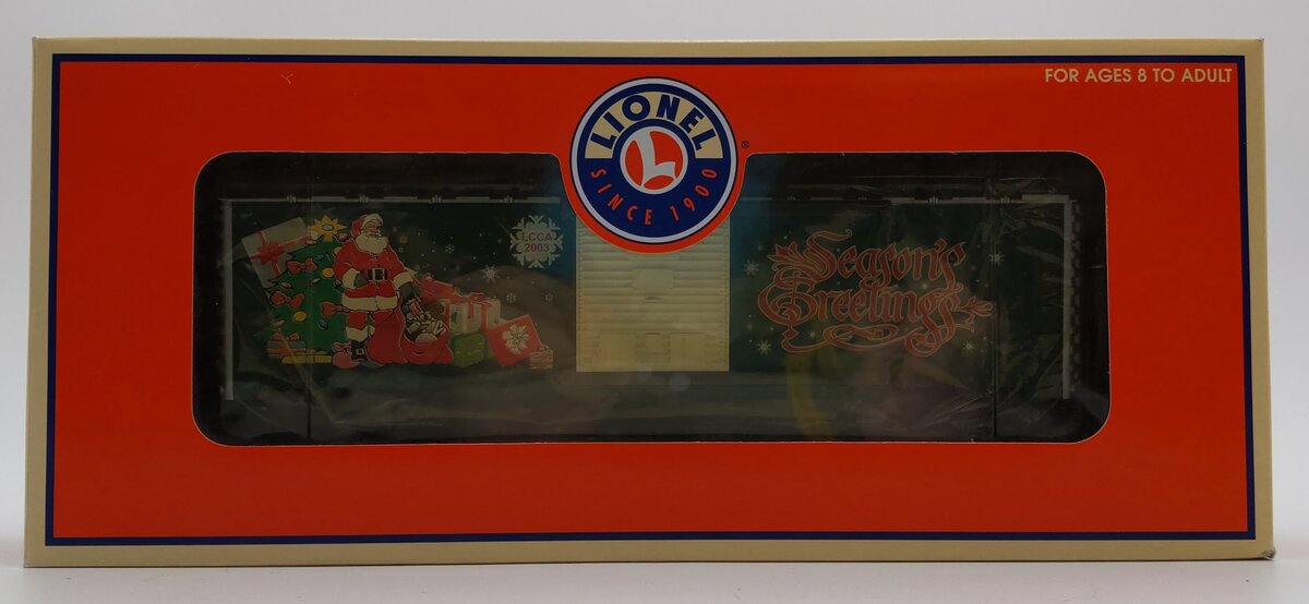 Lionel O Gauge RGS Season's Greetings LCCA 2003 Boxcar/Box