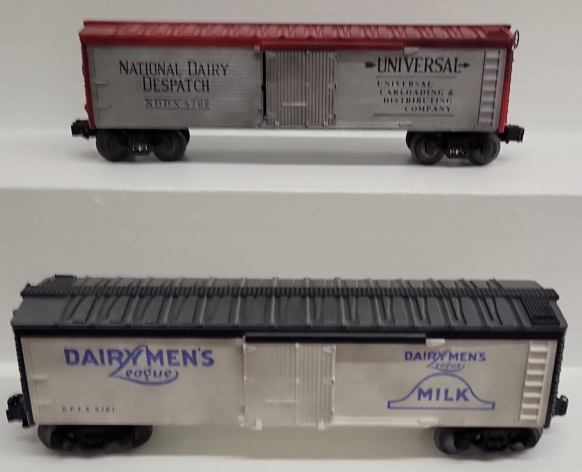 Lionel O Gauge Assorted Reefer Cars- 6-5701 6-5702 [2] LN/Box