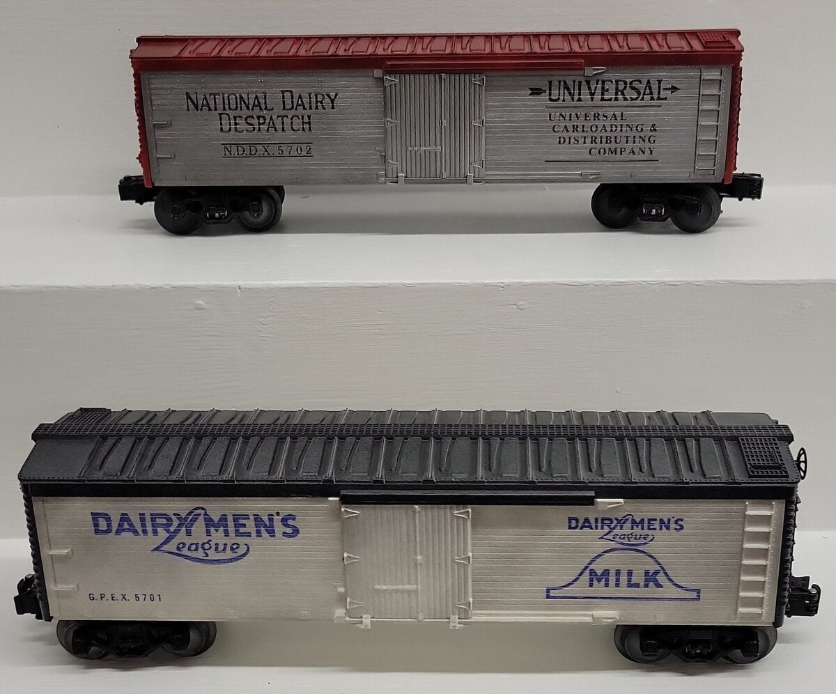 Lionel O Gauge Assorted Reefer Cars- 6-5701 6-5702 [2] LN/Box