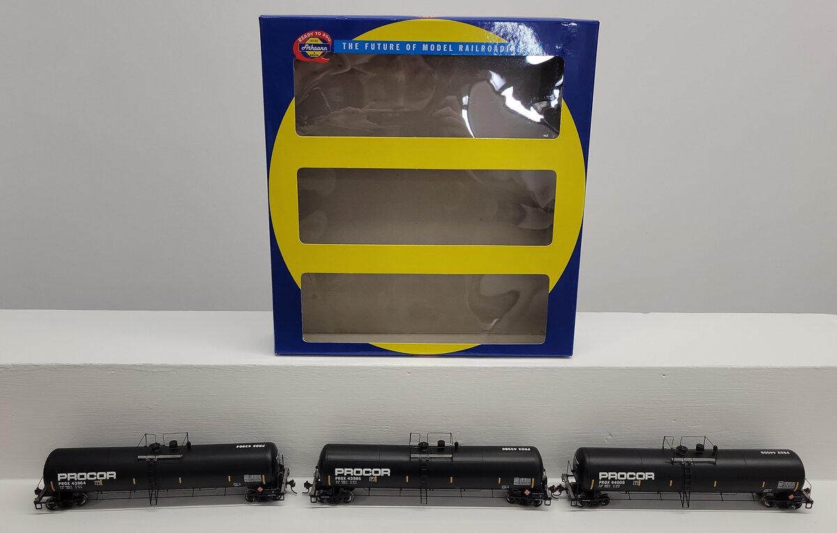 Athearn 97607 HO Procor RTR 30,000-Gallon Ethanol Tank Cars #2 (3) EX/Box