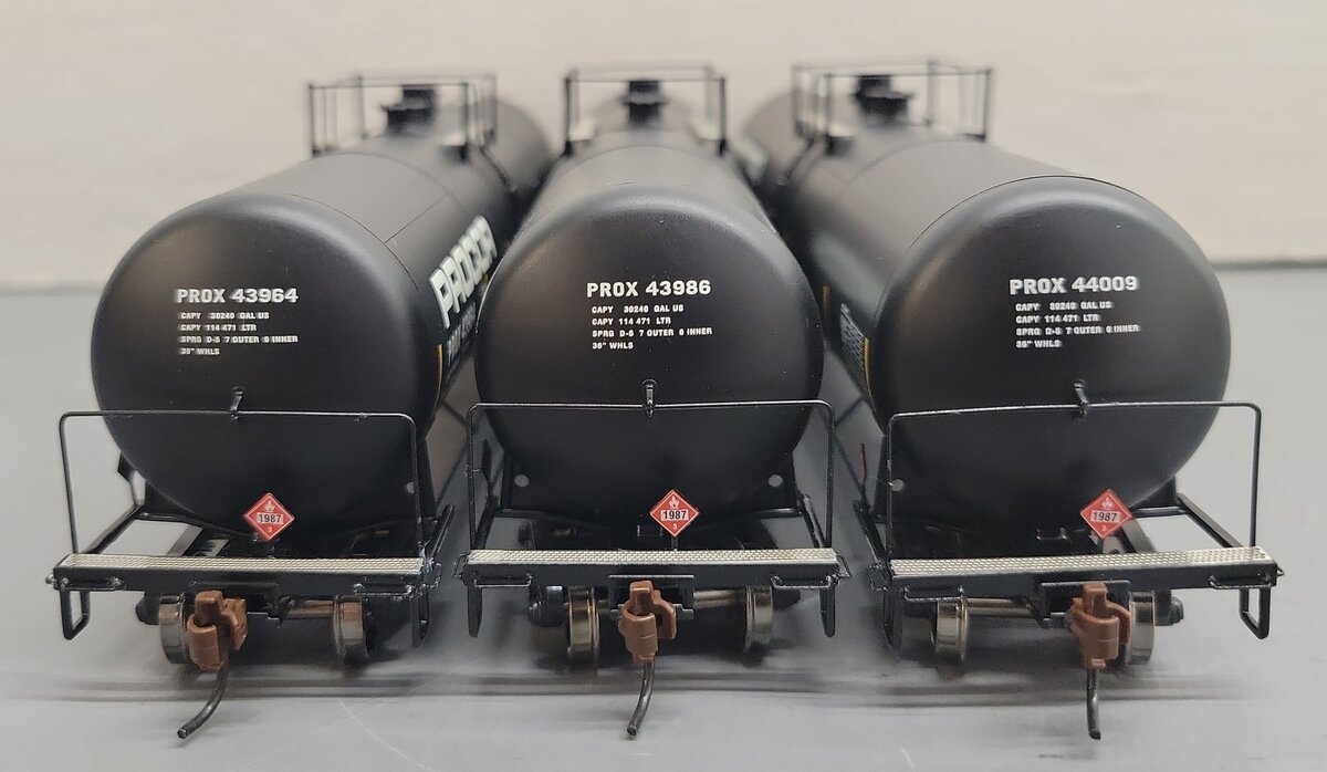 Athearn 97607 HO Procor RTR 30,000-Gallon Ethanol Tank Cars #2 (3) EX/Box
