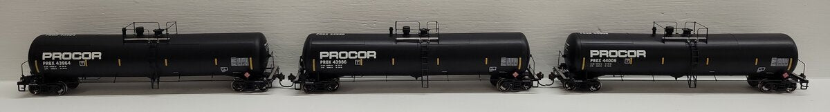 Athearn 97607 HO Procor RTR 30,000-Gallon Ethanol Tank Cars #2 (3) EX/Box