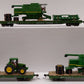 HO Scale Assorted Burlington Northern Flatcars w/ Diecast Loads [3] EX