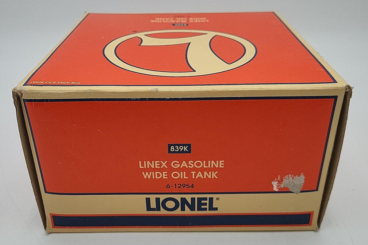 Lionel 6-12954 O Gauge Linex Gasoline Wilde Oil Tank LN/Box