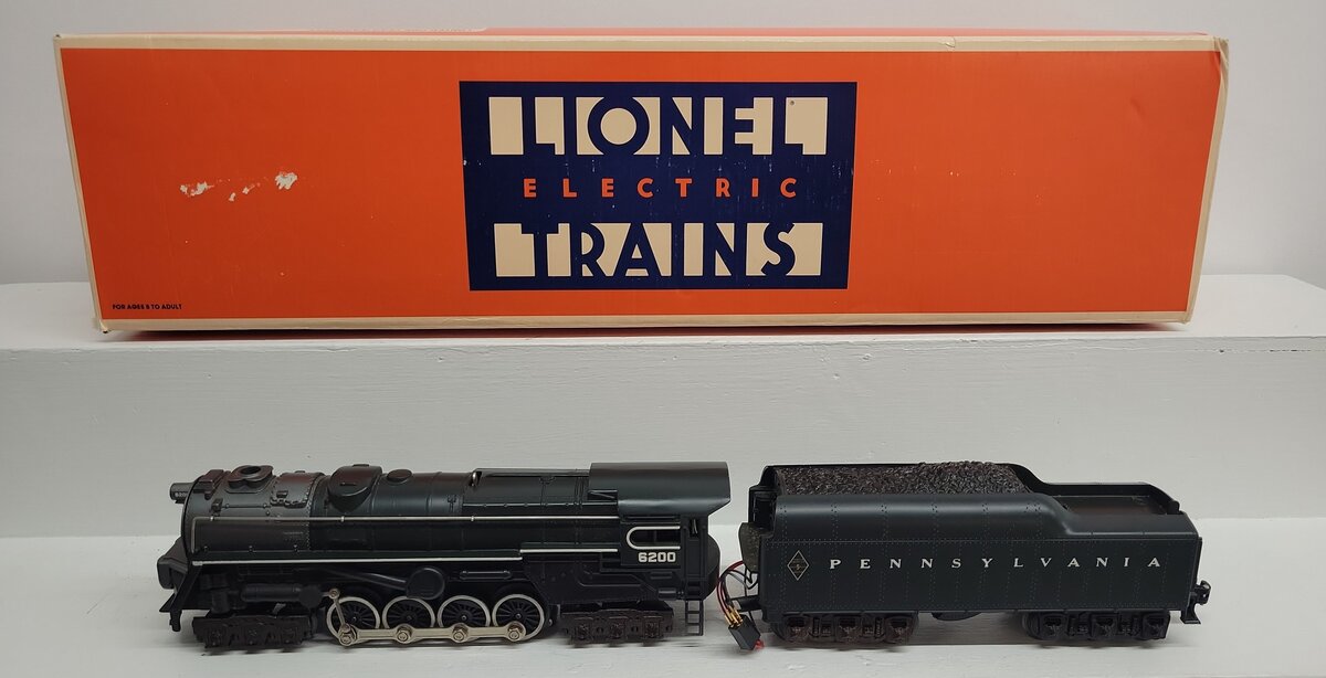 Lionel 6-8404 O Gauge PRR 6-8-6 S-2 Turbine Steam Locomotive & Tender #6200 EX/Box