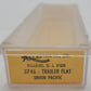 Atlas 3746 N Scale Union Pacific Piggyback Flatcar w/ 24' Trailer #59163 EX/Box
