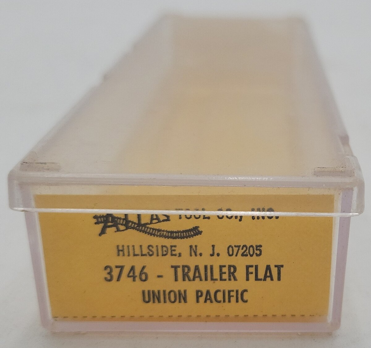 Atlas 3746 N Scale Union Pacific Piggyback Flatcar w/ 24' Trailer #59163 EX/Box