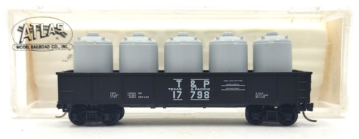Atlas 3510 N Scale Texas and Pacific 40' Steel Gondola #17998 LN/Box