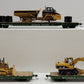 HO Scale Burlington Northern Flatcars w/ Diecast Loads [3] EX