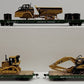 HO Scale Burlington Northern Flatcars w/ Diecast Loads [3] EX