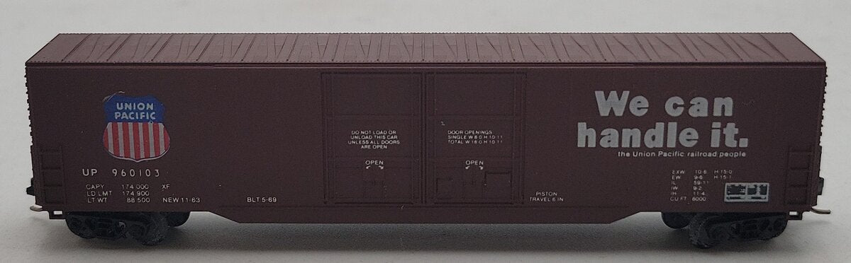 Con-Cor 001-555302-6 N Scale  Union Pacific 60' Box Car #960103 EX/Box