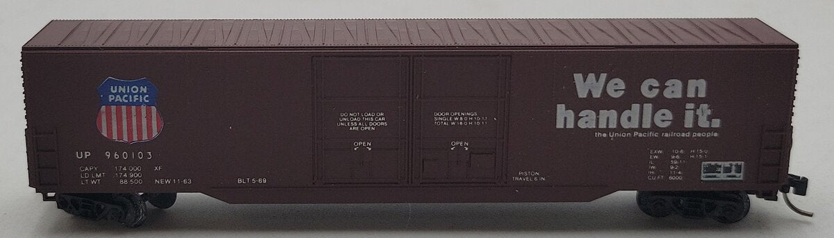 Con-Cor 001-555302-6 N Scale  Union Pacific 60' Box Car #960103 EX/Box
