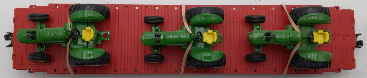 Right-of-Way 417629 O AT&SF Flatcar w/Tractors EX/Box