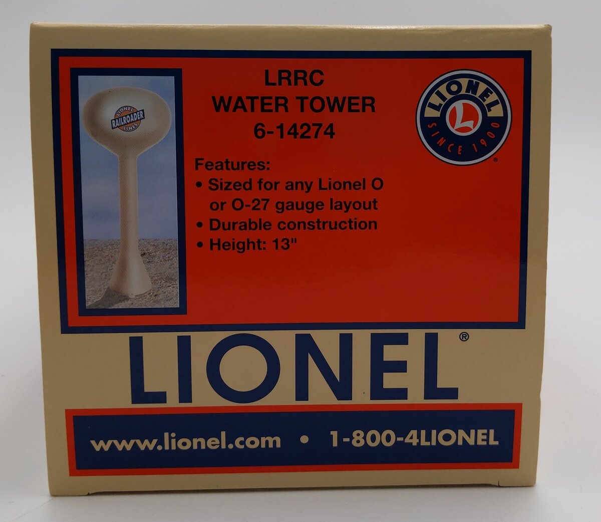 Lionel 6-14274 O LRRC Water Tower LN/Box