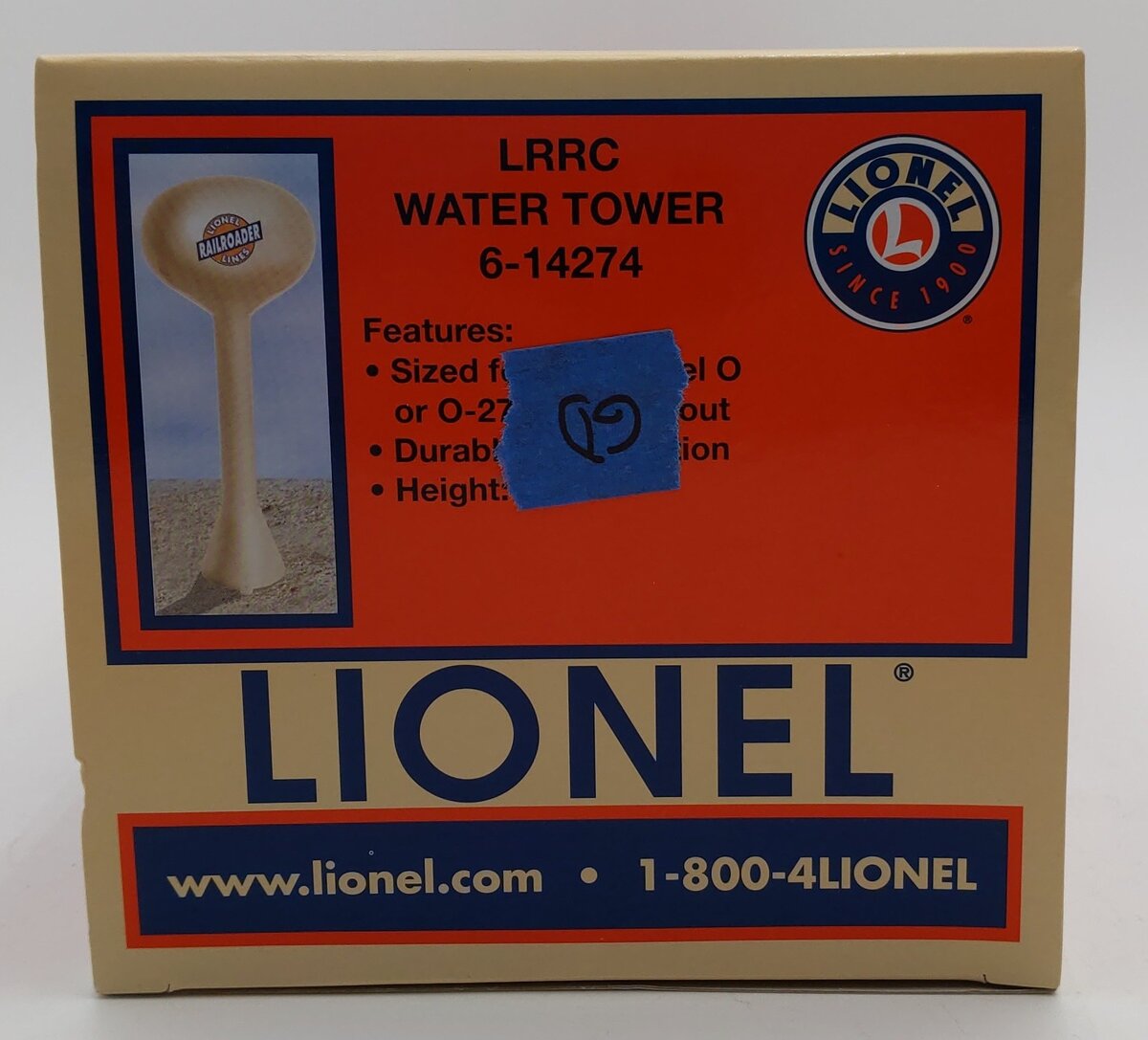 Lionel 6-14274 O LRRC Water Tower LN/Box