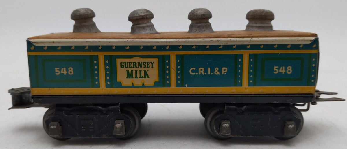 Marx 548 Vintage O C.R.I.&P. Lithographed Tinplate Gondola VG