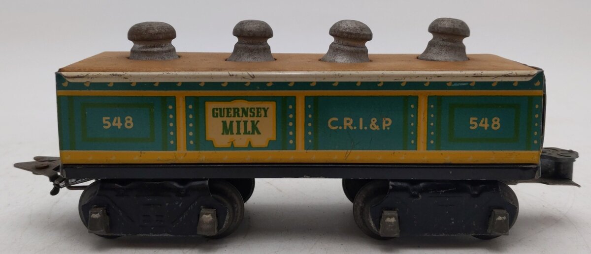 Marx 548 Vintage O C.R.I.&P. Lithographed Tinplate Gondola VG