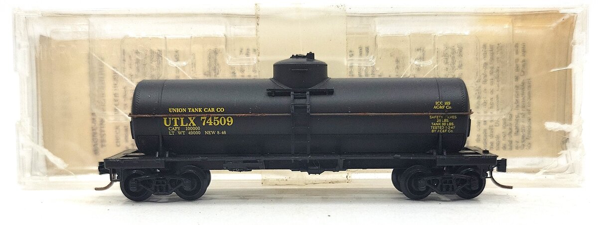 Micro-Trains 06500062 N Scale Union Tank Car 39' Single Dome Tank Car #74509 VG/Box