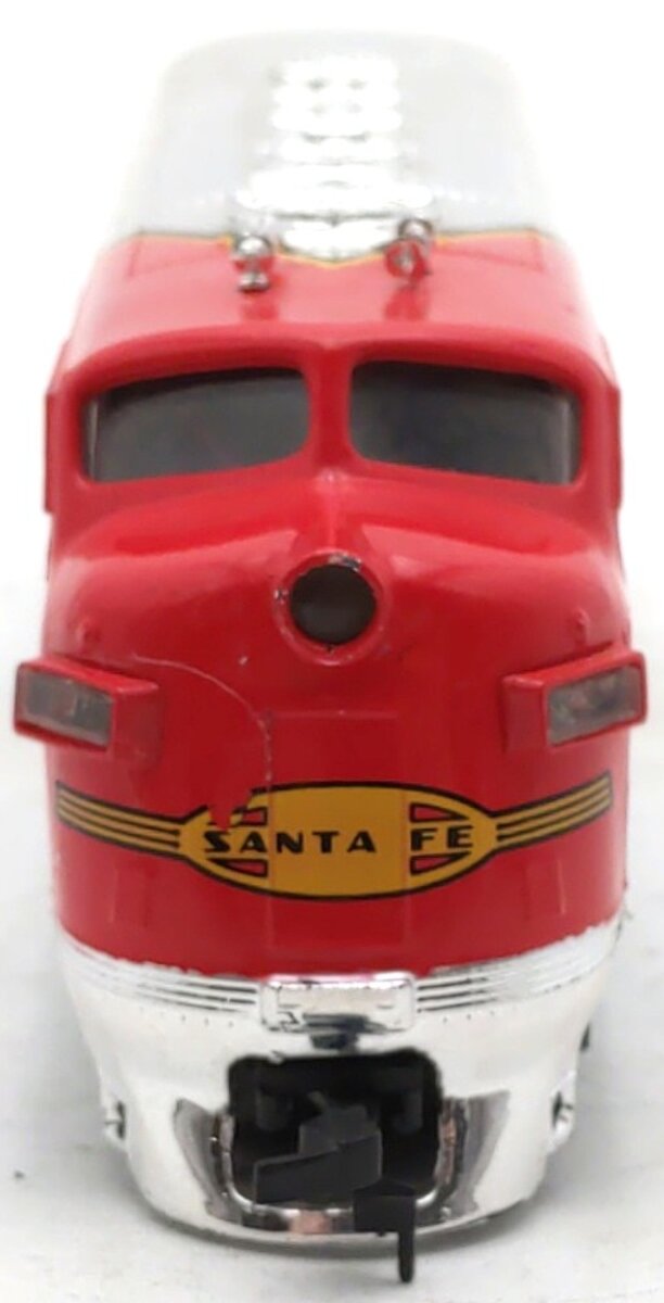 Bachmann 0513 HO Scale Santa Fe #307 Chrome EMD F9 Diesel Locomotive EX