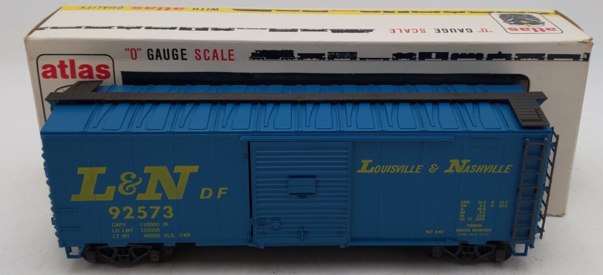 Atlas 6203 O Louisville & Nashville 40' Box Car #92573 EX/Box
