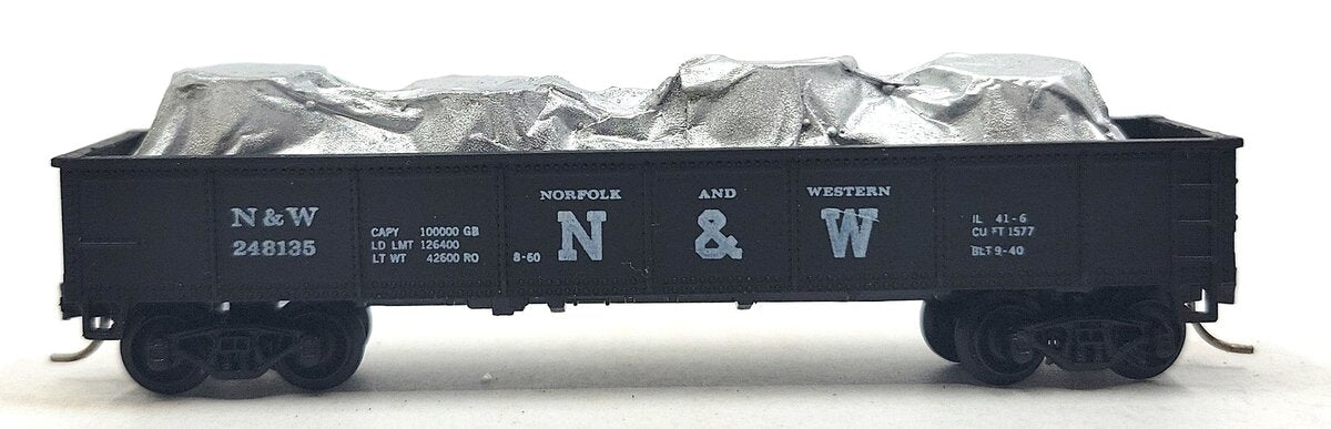 Atlas 3506 N Scale Norfolk & Western Gondola w/ Custom Load EX/Box