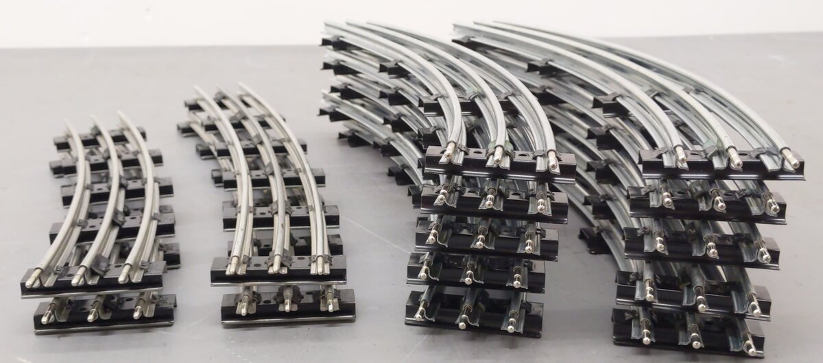 Lionel & Menards Curved Track Sections 6-65572, 6-65554, 279381 [14] VG