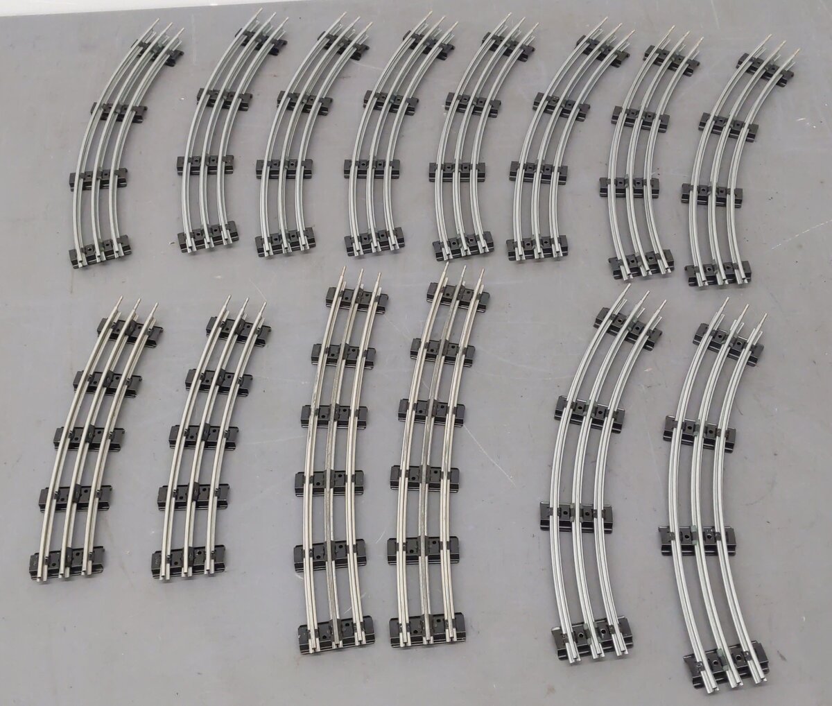 Lionel & Menards Curved Track Sections 6-65572, 6-65554, 279381 [14] VG