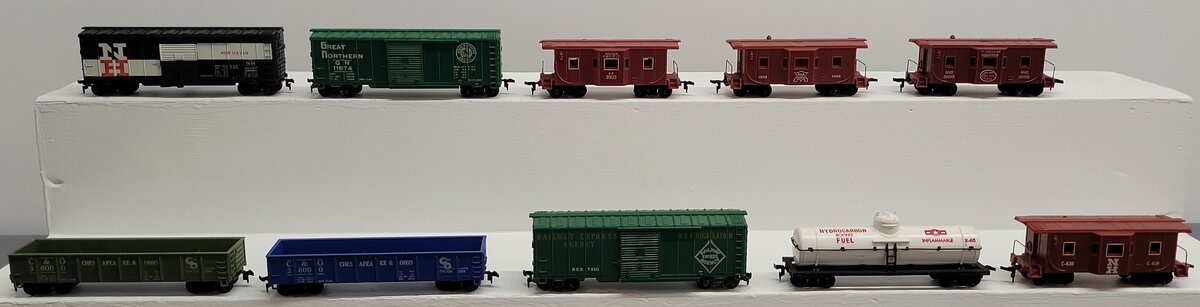 Marx HO Gauge Assorted Freight Cars 36000, 20298, 3903, 1959, 630, 11874 [10] VG