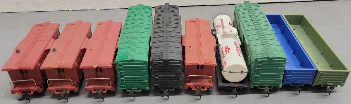 Marx HO Gauge Assorted Freight Cars 36000, 20298, 3903, 1959, 630, 11874 [10] VG