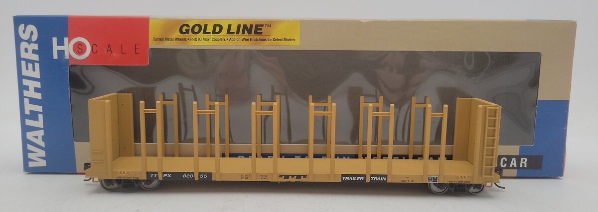 Walthers 932-3161 HO Scale TTX 63' Pulpwood Flat Car #82055 EX/Box