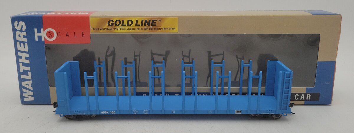 Walthers 932-3160 HO Scale Georgia Pacific Pulpwood Flat Car #466 EX/Box
